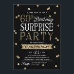 60:e inbjudan till konfetti-överraskningspartiet G<br><div class="desc">Chicens och snyggtens 60:e inbjudan till överraskningspartiet innehåller ett elegant faux guld konetti-tema med modern typografi. Anpassa färg i bakgrunden för att matcha händelsetemat färg. För en ännu mer minnesvärd inbjudan väljer du en urklippsform, texturerad papper eller en dubbla tjock papper. Om anpassningsbarna fyller år ska du meddela oss och...</div>