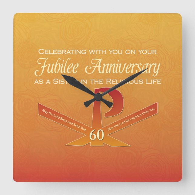 60:e jubileumsdagen nun Pax Kor, Orange Fyrkantig Klocka (Framsida)
