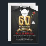 60:e överraskningsinbjudan till Tuxedo från födels Inbjudningar<br><div class="desc">Tuxedo-inbjudan,  Tuxedo-födelsedagsinbjudan,  svart tidsinbjudan,  hemlig,  spion,  elegant,  manar,  boktik,  60-årsinbjudan,  kostym,  agent,  överraskningsfödelsedag</div>