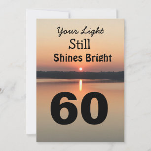 60:e Shine Bright Birthday Sunrise Black Guld