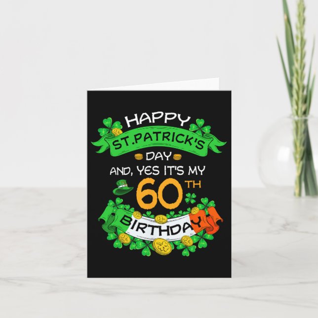60:e St patricks day Farmor 60:e Kort (Framsida)