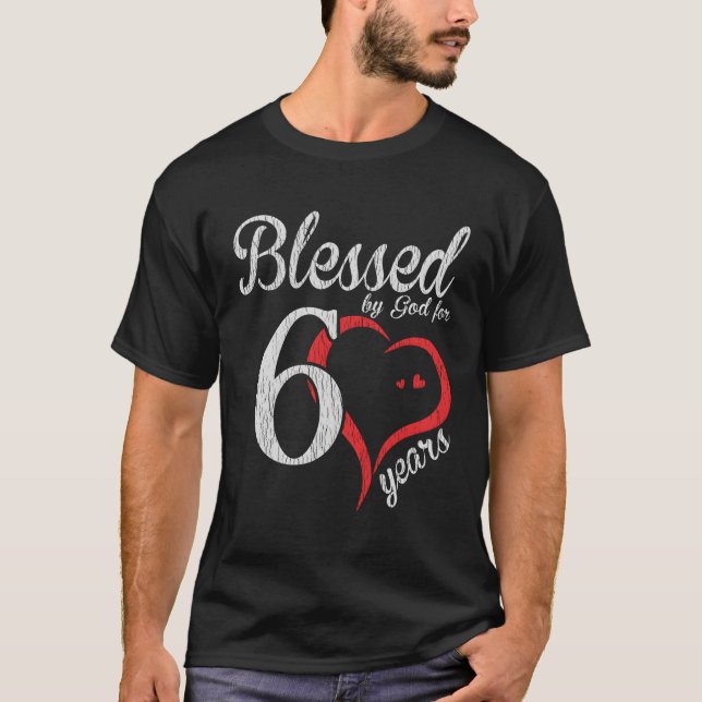 60:e välsignelse av Gud Lycklig T Shirt (Framsida)