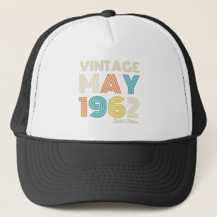 60:e Vintagen på födelsedagen maj 1962 Keps