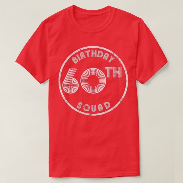 60:e Vintagen på födelsedagstorget T Shirt (Design framsida)