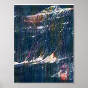 60:ePeter Max stil Glacier Nationalparken Montana Poster