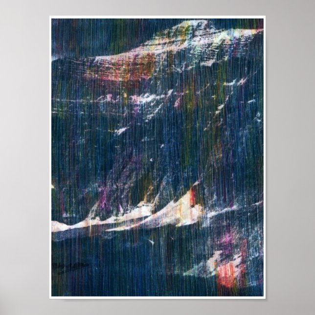 60:ePeter Max stil Glacier Nationalparken Montana Poster (Framsidan)