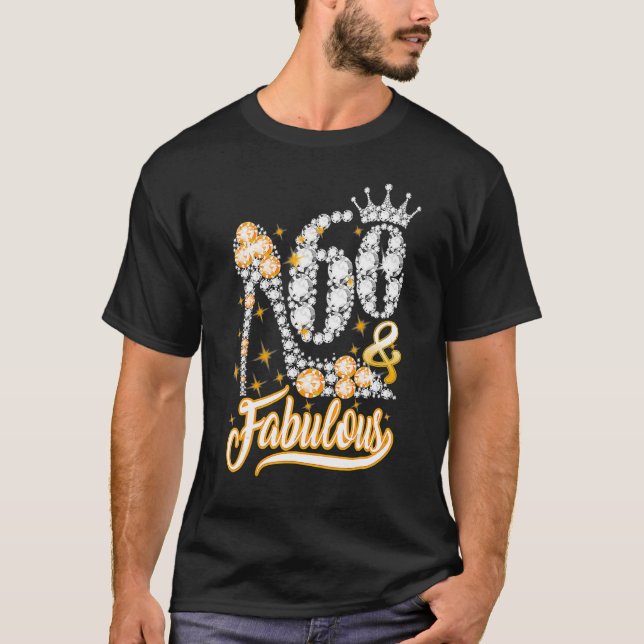 60 & Fabulous 60 Years 60 Birthday Diamond C T Shirt (Framsida)