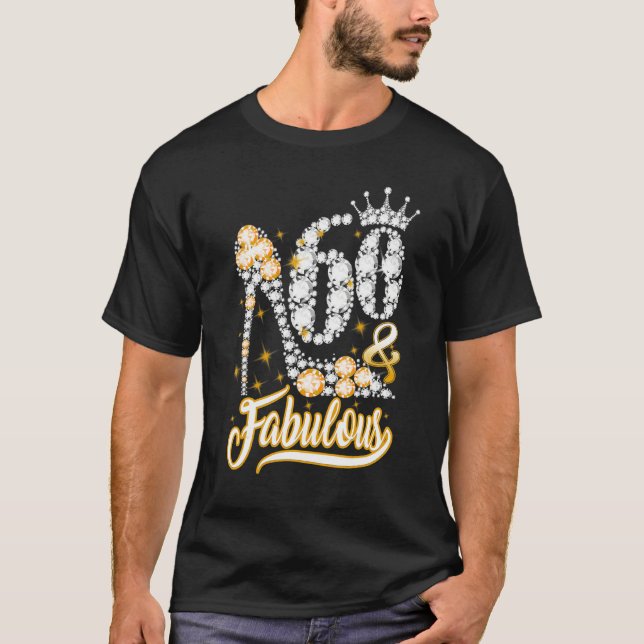 60 & Fabulous 60 Years 60 Birthday Diamond S T Shirt (Framsida)