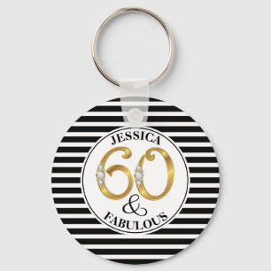 60 & Fabulous Nyckelring