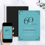 60 & Fabulous Turcos Black & White Birthday Inbjudningar<br><div class="desc">Det är din speciella 60-årsdag, och det är dags att fira! Vill du kasta den bästa basen i stan? Se till att det börjar med det högsta av stil med denna 60 & Fabulous Turcos Black & White Calligraphy Birthday-inbjudan. Det kommer säkert att ange tonen för ett glamoröst firande. Den...</div>