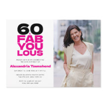 60 & Fantastisk Fet Typografi Foto 60-årsdag