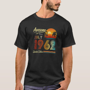 60 Födelsedag 60 år gammal Fantastisk sedan 19 jul T Shirt