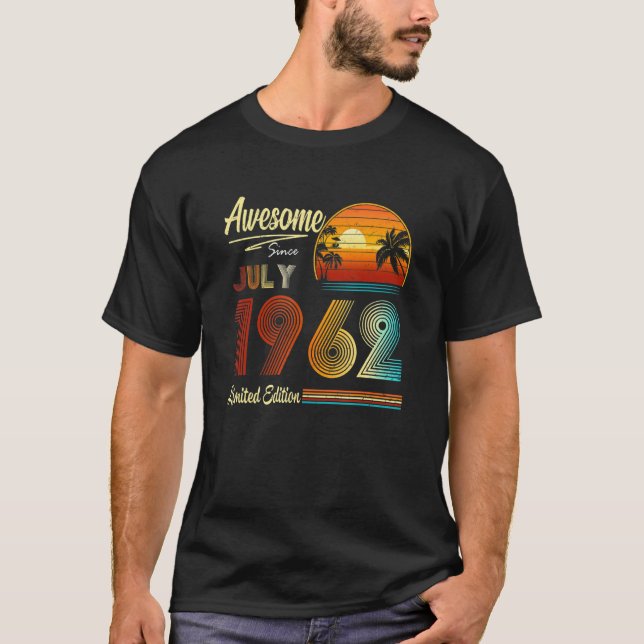 60 Födelsedag 60 år gammal Fantastisk sedan den 1  T Shirt (Framsida)