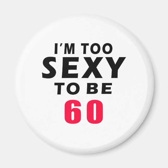 60 födelsedagskalender magnet (Framsidan)