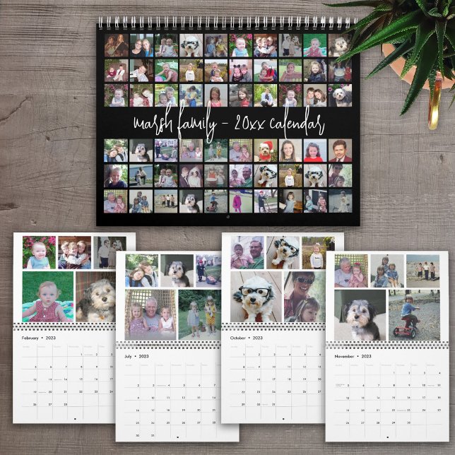 60 Foto - Modern familjemall för Anpassningsbar -  Kalender (Skapare uppladdad)