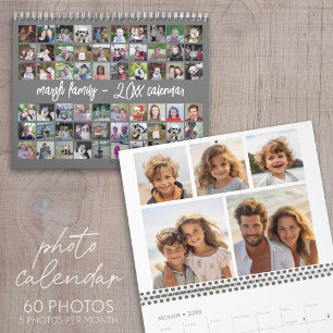 60 Foto - Modern familjemall grå Kalender