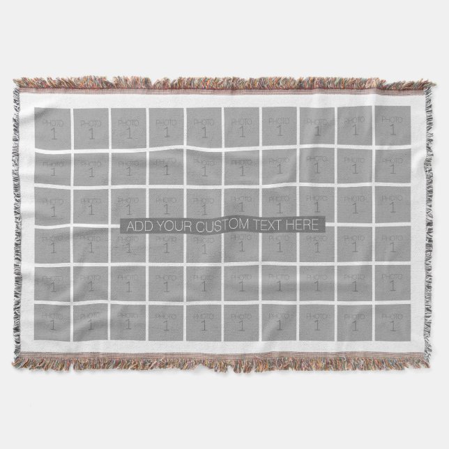 60 Fotomallsamling - Kan redigera Färg Mysfilt (Framsidan)