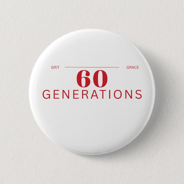 60 generationer av Grit & Grace-knapp Knapp (Framsida)