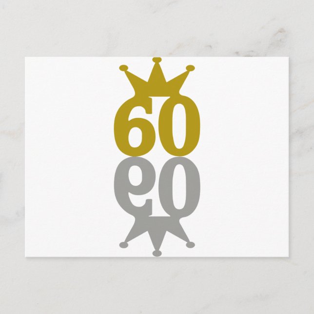 60-Krona-reflektion Vykort (Framsida)