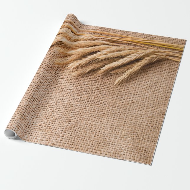 60 lb Figursättning av Papprare rollvete på Burlap Presentpapper (Utrullad)
