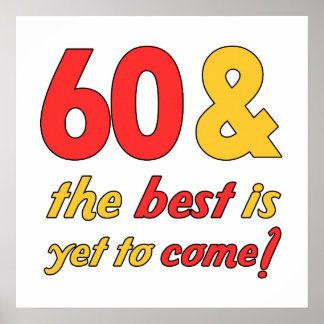 60 Mest förekommande födelsedagsgåvor Poster
