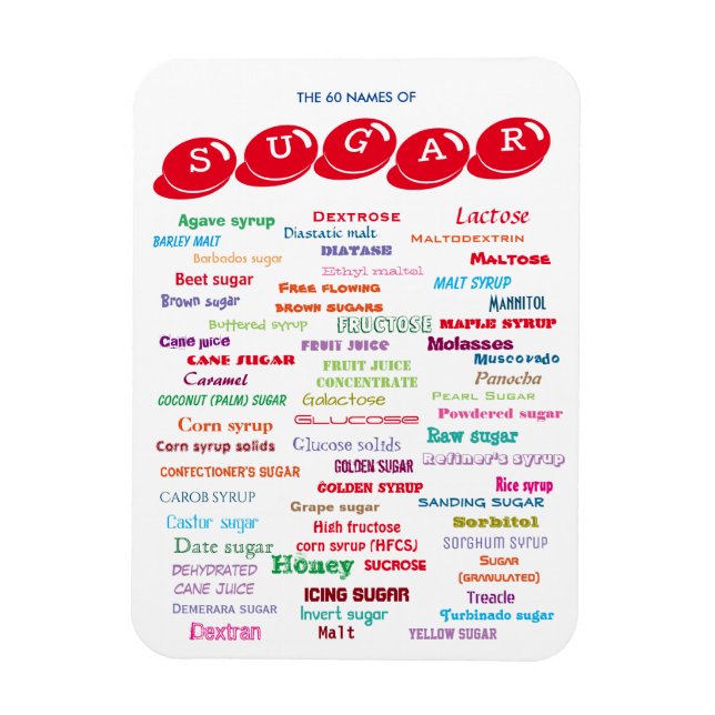 60 Namn av sockermagnet Magnet (Vertikal)