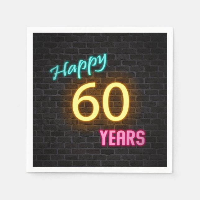 60 nyans på tegelvägg pappersservett (Framsidan)