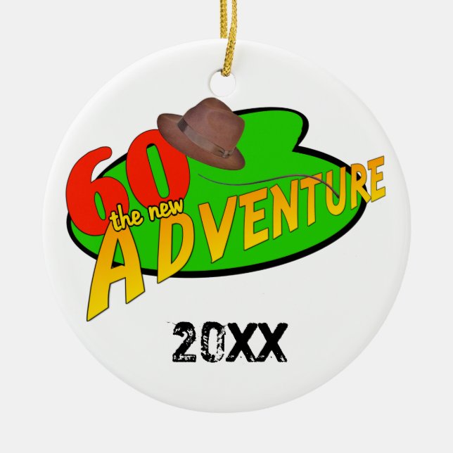 60 Nyckelnamnet New Äventyr Julgransprydnad Keramik (Framsidan)