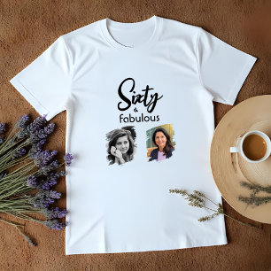 60 och Fabulous 2 Photo 60 Birthday T Shirt