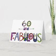 60 och Fabulous 60:e födelsedagen