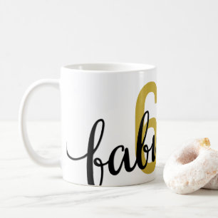 60 och Fabulous 60:e födelsedagsgåva Kaffemugg