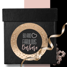 60 och Fabulous Elegant Rosa Guld Glitter