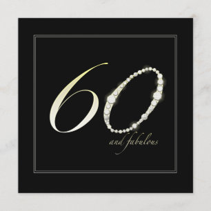 60 och Fabulous Inbjudningar