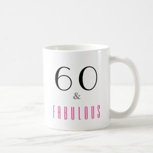 60 och fantastisk 60-års födelsedagsdryck Kaffe Mu Kaffemugg