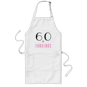 60 och fantastisk 60-års födelsedagsfest Apron Långt Förkläde