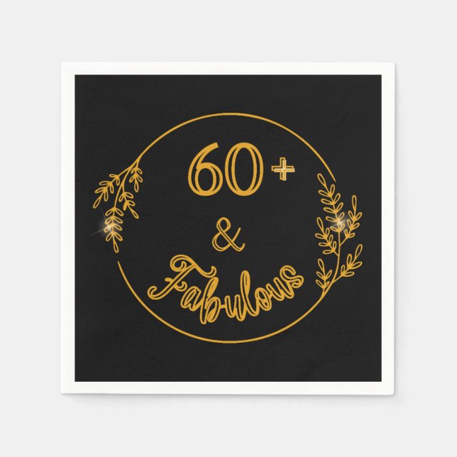 60 och fantastisk  pappersservett (Framsidan)