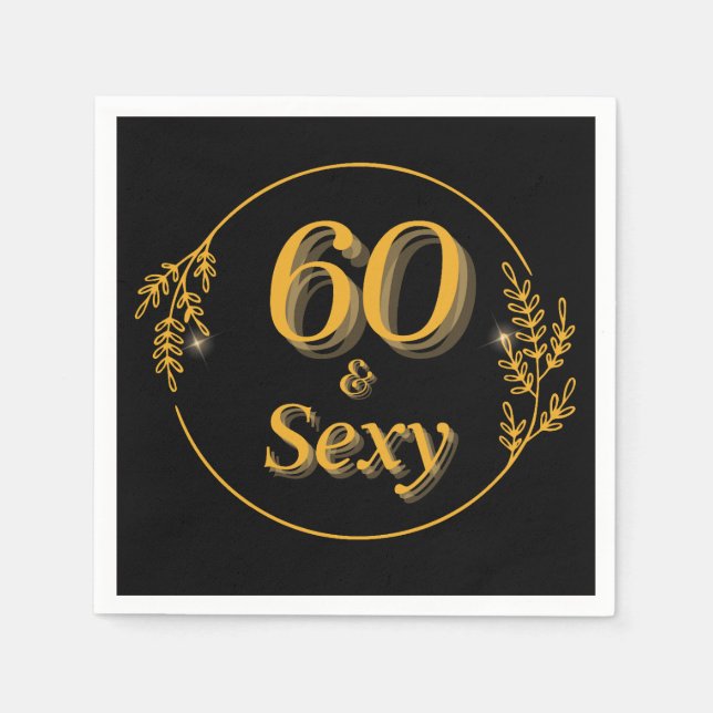 60 och fantastisk  pappersservett (Framsidan)