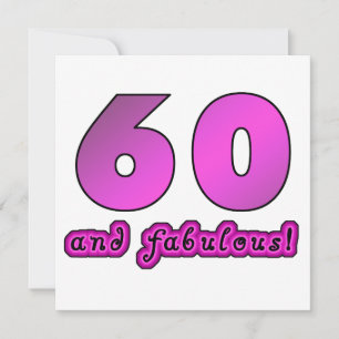 60 och födelsedag kort