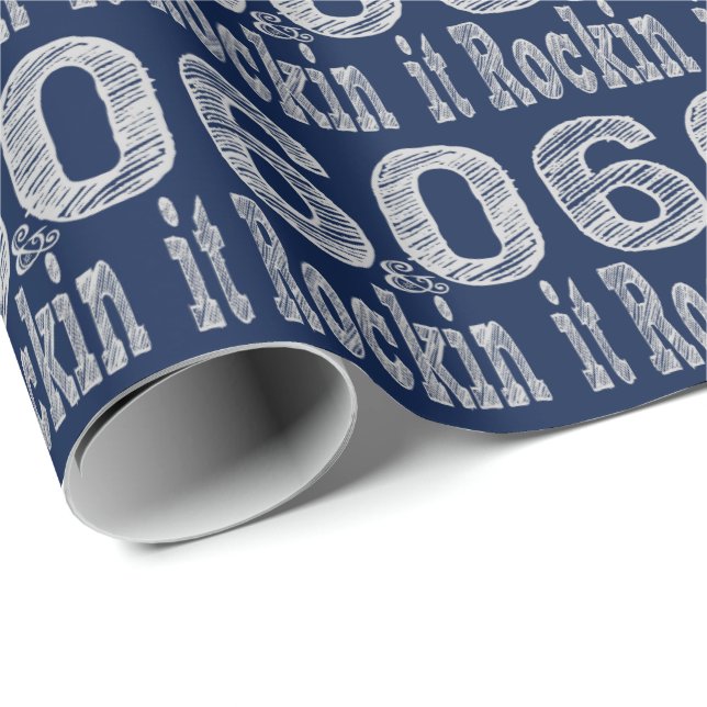 60 och raka den presentpapper (Rullad Hörn)