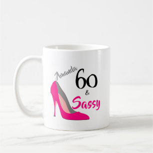 60 och Sassy 60:e födelsedagen Kaffemugg