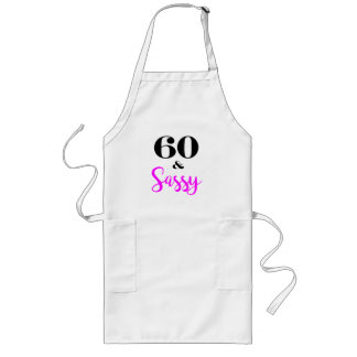60 Och Sassy Födelsedagsfest Förkläde