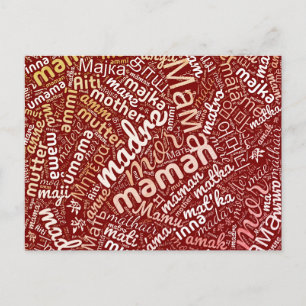 60 ord för 'moder' på olika språk helg vykort