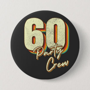 60 Party-besättning 60:e födelserundan Knapp