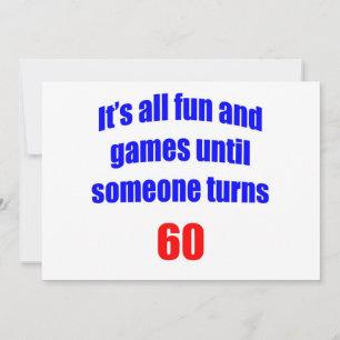 60 Roligt och spel Inbjudningar