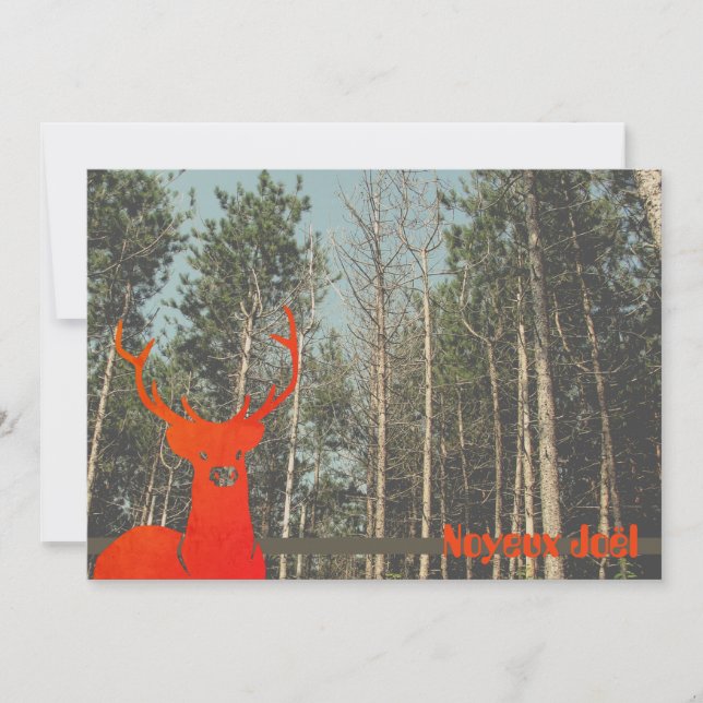 60:s 70:e renar god jul julkort (Framsida)