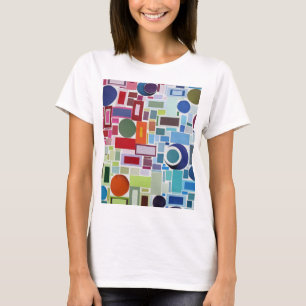 60:s Disco Retro Färg Chart Collage T Shirt