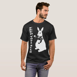60_s Inspired White Rabbit Alice i Wonderland Hip T Shirt