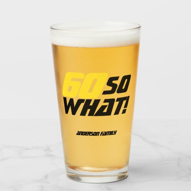 60 Så vilken roligt inspirationsoffert 60:e födels Glaskopp (Framsida fylld)