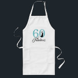 60 sagolik gåva för födelsedagsfest för långt förkläde<br><div class="desc">Fira roterande 60 i stil med detta eleganta 60th födelsedaggåvaförkläde. Ord 60 och sagolikt i turkosblått blänker, och svarten är uppsättningen genom att använda modern typografi. Göra perfekt det 60th födelsedagsfestgåvaförklädet för de åriga sagolika 60na. Om du behöver någon hjälp eller matchaprodukter, behaga kontaktar oss till och med vårt lager....</div>