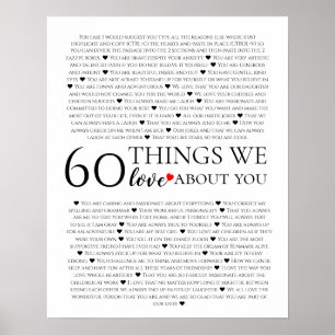 60 sak vi kärlek om dig, 70:e årsdagen poster